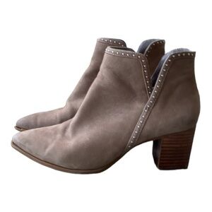 Sole Society Brown Boots Booties So Dalphine - Size 8   2 1/2” Heel